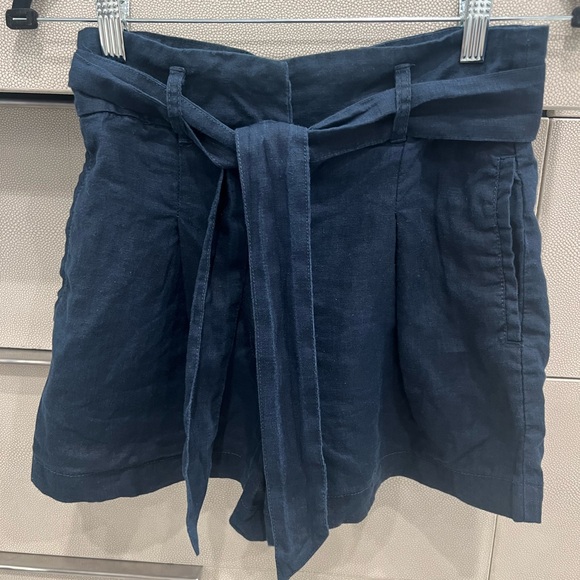 Artisan NY 100% linen navy shorts - Picture 2 of 4